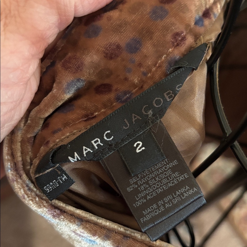 Marc Jacobs Brown Velvet Skirt Vintage - Picture 3 of 5